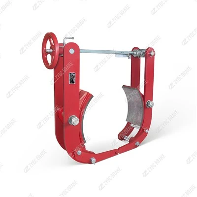 Ruční hydraulická bubnová brzda řady TYW-315|315mm buben, ovládání nožním pedálem, selhání-Bezpečná pružina, pro vozidla bez pohonu a venkovní zastavení